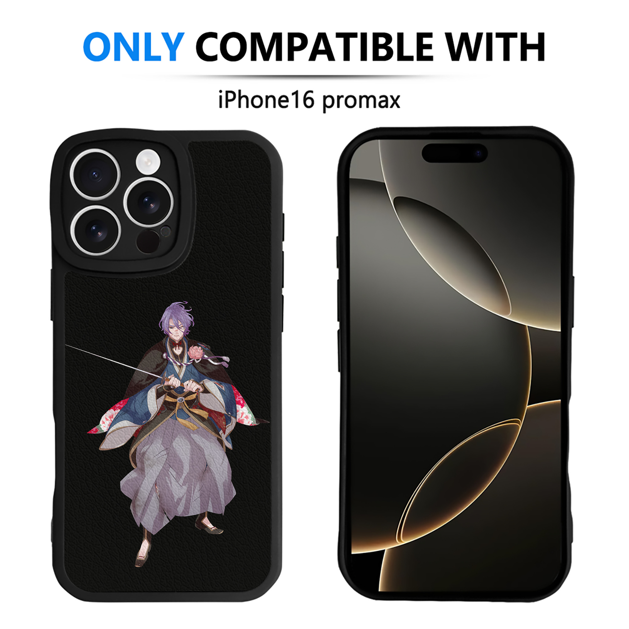 （画像用） 刀剣乱舞 Touken Ranbu 【iPhone 16シリーズ対応】シリコンスマホケース（レザー調） 材質：シリコン